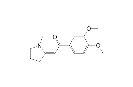 Ethanone, 1-(3,4-dimethoxyphenyl)-2-(1-methyl-2-pyrrolidinylidene)-