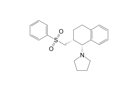 cis-1-{1',2',3',4''-Tetrahydro-2'-[(phenylsulfonyl)methyl]naphth-1'-yl}pyrrolidine