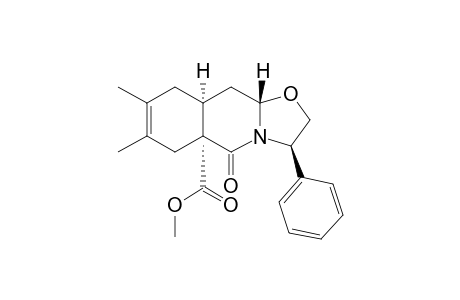 (3R,5aR,9aS,10aS)-5-keto-7,8-dimethyl-3-phenyl-3,6,9,9a,10,10a-hexahydro-2H-oxazol[3,2-b]isoquinoline-5a-carboxylic acid methyl ester