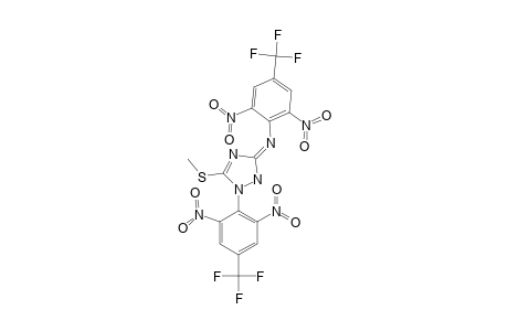 3-METHYLTHIO-2-(2,6-DINITRO-4-TRIFLUOROMETHYLPHENYL)-5-(2,6-DINITRO-4-TRIFLUOROMETHYLPHENYLIMINO)-1H-1,2,4-TRIAZOLE