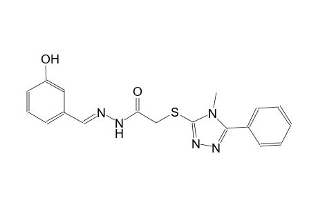 N'-[(E)-(3-hydroxyphenyl)methylidene]-2-[(4-methyl-5-phenyl-4H-1,2,4-triazol-3-yl)sulfanyl]acetohydrazide