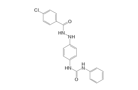 Benzoic acid, 4-chloro-, 2-[4-[[(phenylamino)carbonyl]amino]phenyl]hydrazide