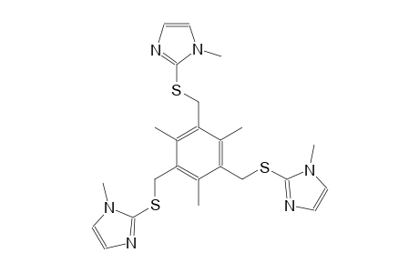 1-methyl-2-[(2,4,6-trimethyl-3,5-bis{[(1-methyl-1H-imidazol-2-yl)sulfanyl]methyl}benzyl)sulfanyl]-1H-imidazole