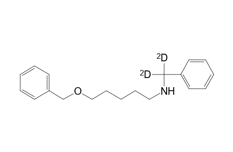 .alpha.-dideuterobenzylamino-.omega.-benzyloxy pentane