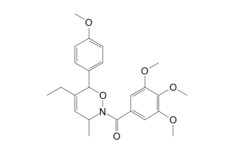 5-ETHYL-3-METHYL-6-(4-METHOXYPHENYL)-N-(3,4,5-TRIMETHOXYBENZOYL)-3,6-DIHYDRO-1,2-OXAZINE