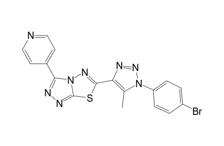6-[1-(4-bromophenyl)-5-methyl-1,2,3-triazol-4-yl]-3-pyridin-4-yl-[1,2,4]triazolo[3,4-b][1,3,4]thiadiazole