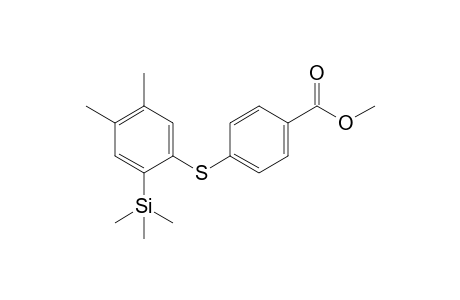Methyl 4-[4,5-Dimethyl-2-(trimethylsilyl)phenyl]sulfanyl Benzoate