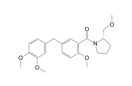 (S)-(5-(3,4-dimethoxybenzyl)-2-methoxyphenyl)(2-(methoxymethyl)pyrrolidin-1-yl)methanone