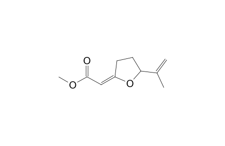 Acetic acid, [dihydro-5-(1-methylethenyl)-2(3H)-furanylidene]-, methyl ester, (E)-