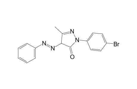 1-(p-bromophenyl)-3-methyl-4-(phenylazo)-2-pyrazolin-5-one