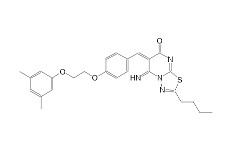 7H-[1,3,4]thiadiazolo[3,2-a]pyrimidin-7-one, 2-butyl-6-[[4-[2-(3,5-dimethylphenoxy)ethoxy]phenyl]methylene]-5,6-dihydro-5-imino-, (6E)-