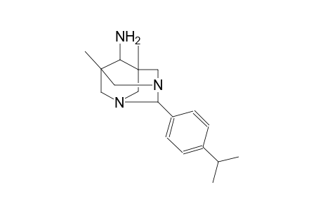 1,3-diazatricyclo[3.3.1.1~3,7~]decan-6-amine, 5,7-dimethyl-2-[4-(1-methylethyl)phenyl]-