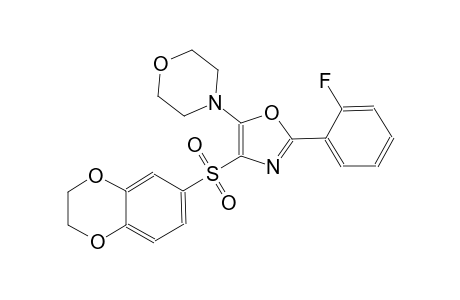 morpholine, 4-[4-[(2,3-dihydro-1,4-benzodioxin-6-yl)sulfonyl]-2-(2-fluorophenyl)-5-oxazolyl]-