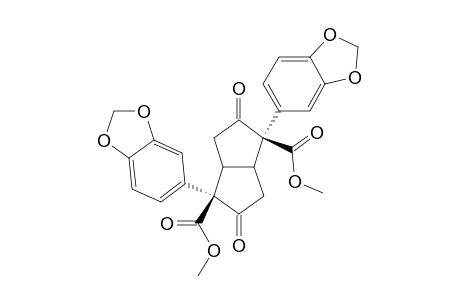 Dimethyl 2,6-Bis[3,4-(methylenedioxy)phenyl]-3,7-dioxobicyclo[3.3.0]octane-2,6-dicarboxylate