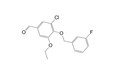 3-chloro-5-ethoxy-4-[(3-fluorobenzyl)oxy]benzaldehyde