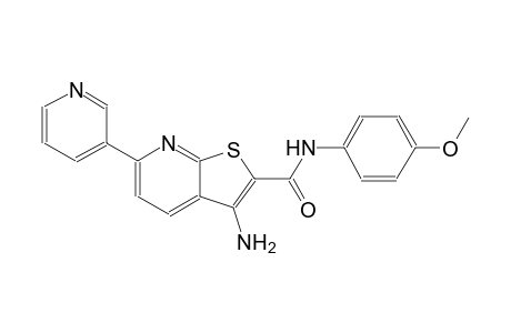 3-amino-N-(4-methoxyphenyl)-6-(3-pyridinyl)thieno[2,3-b]pyridine-2-carboxamide