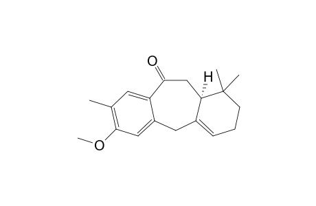 (11aS*)-7-Methoxy-1,1,8-trimethyl-1,2,3,5,11,11a-hexahydrodibenzo[a,d]cyclohepten-10-one