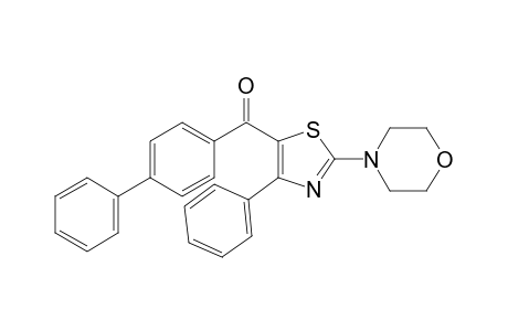 4-biphenyl 2-morpholino-4-phenyl-5-thiazolyl ketone