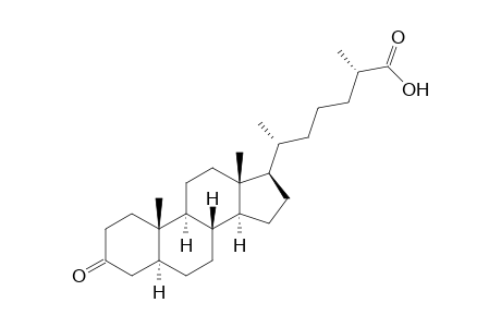 (25 S)-3-Keto-5.alpha.-cholestan-26-oic Acid