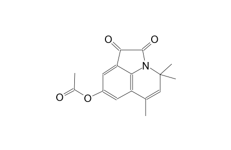 4,4,6-trimethyl-1,2-dioxo-1,2-dihydro-4H-pyrrolo[3,2,1-ij]quinolin-8-yl acetate