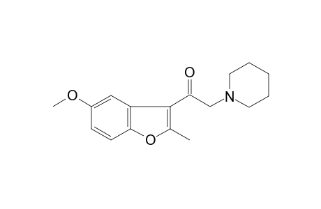 1-(5-Methoxy-2-methyl-1-benzofuran-3-yl)-2-(1-piperidinyl)ethanone