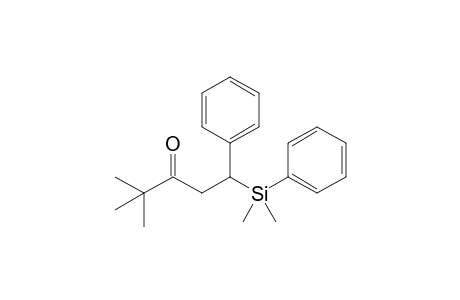 1-[dimethyl(phenyl)silyl]-4,4-dimethyl-1-phenyl-3-pentanone