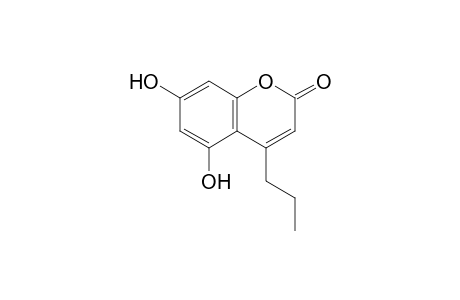 5,7-Dihydroxy-4-propylcoumarin