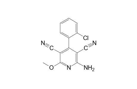 2-amino-4-(o-chlorophenyl)-6-methoxy-3,5-pyridinedicarbonitrile