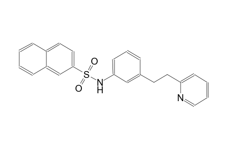 2-naphthalenesulfonamide, N-[3-[2-(2-pyridinyl)ethyl]phenyl]-