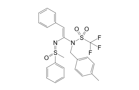 (E)-N-{2-Phenylvinyl-2-N-[(4-methyl-benzyl)-triflylamide]}-S-methyl-S-phenylsulfoximine