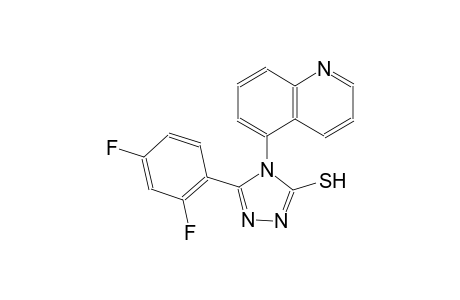4H-1,2,4-triazole-3-thiol, 5-(2,4-difluorophenyl)-4-(5-quinolinyl)-