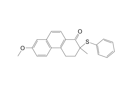 1(2H)-Phenanthrenone, 3,4-dihydro-7-methoxy-2-methyl-2-(phenylthio)-