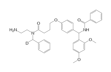 N-(Benzyl-d)-N-(2-aminoethyl)-4-{4'-[.alpha.-N-(benzoylamido)-.alpha.-2,4-dimethoxybenzyl]phenoxy}butamide