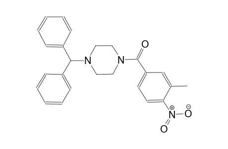 1-benzhydryl-4-(3-methyl-4-nitrobenzoyl)piperazine