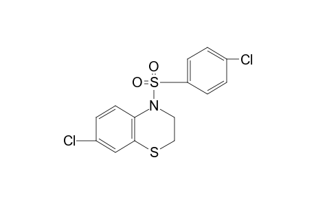 7-CHLORO-4-[(p-CHLOROPHENYL)SULFONYL]-2,3-DIHYDRO-4H-1,4-BENZOTHIAZINE