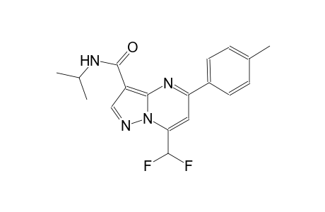 7-(difluoromethyl)-N-isopropyl-5-(4-methylphenyl)pyrazolo[1,5-a]pyrimidine-3-carboxamide