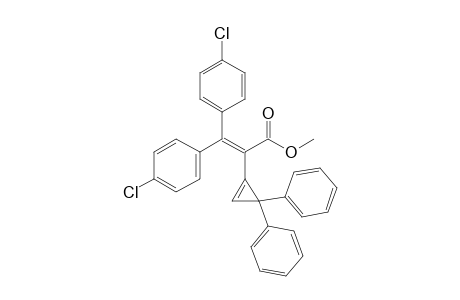 Methyl 3,3-di(p-chlorophenyl)-2-(2,2-di(phenyl)cyclopropenyl)prop-2-enoate