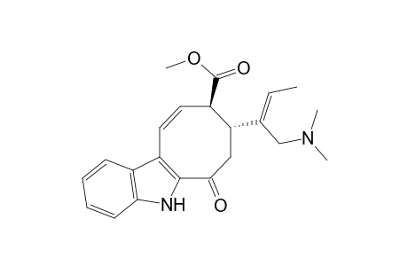 5H-Cyclooct[b]indole-9-carboxylic acid, 8-[1-[(dimethylamino)methyl]-1-propenyl]-6,7,8,9-tetrahydro-6-oxo-, methyl ester, [8R-[8.alpha.(E),9.beta.]]-