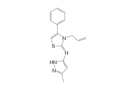 (Z)-N-(3-Allyl-4-phenylthiazol-2(3H)-ylidene)-3-methyl-1Hpyrazol-5-amine