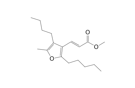 2-n-Pentyl-3-[(E)-2'-(methoxycarbonyl)ethenyl]-4-butyl-5-methylfuran