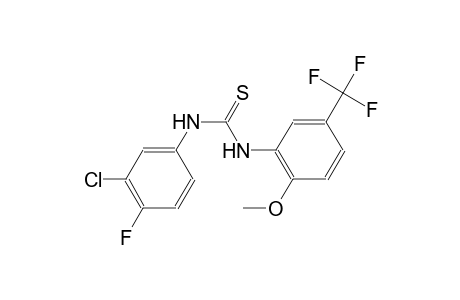 N-(3-chloro-4-fluorophenyl)-N'-[2-methoxy-5-(trifluoromethyl)phenyl]thiourea