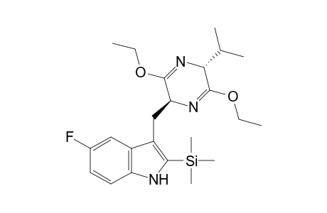 (2S,5R)-3,6-Diethoxy-2-isopropyl-5-[5-fluoro-2-(trimethylsilyl)-3-indolyl]methyl-2,5-dihydropyrazine