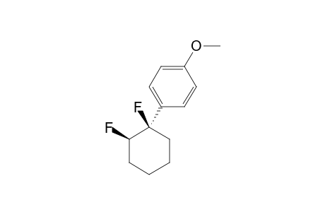 1-FLUORO-1-(4'-METHOXYPHENYL)-CIS-2-FLUOROCYCLOHEXANE