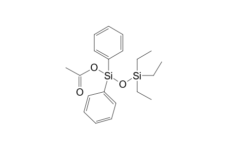 1-acetoxy-3,3,3-triethyl-1,1-diphenyldisiloxane