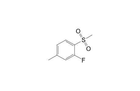 2-Fluoranyl-4-methyl-1-methylsulfonyl-benzene