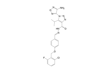 1-(4-amino-1,2,5-oxadiazol-3-yl)-N'-((E)-{4-[(2-chloro-6-fluorobenzyl)oxy]phenyl}methylidene)-5-isopropyl-1H-1,2,3-triazole-4-carbohydrazide