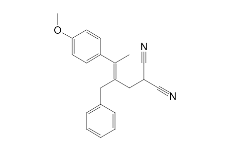 2-(2'-Benzyl-3'-(4"-methoxyphenyl)but-2'-enyl)malononitrile