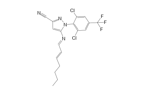 1-(2,6-Dichloro-4-(trifluoromethyl)phenyl)-5-((E)-((E)-hept-2-enylidene)amino)-1H-pyrazole-3-carbonitrile