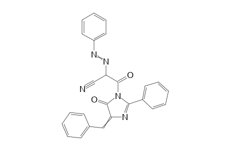 3-(4-benzylidene-5-oxo-2-phenyl-imidazol-1-yl)-3-oxo-2-phenylazo-propanenitrile