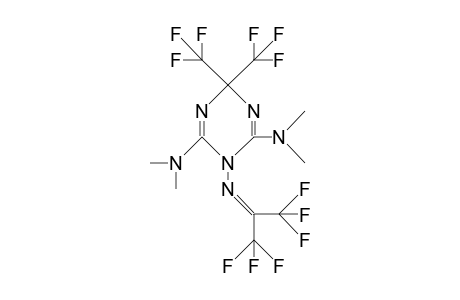 2,6-Bis(dimethylamino)-4,4-bis(trifluoromethyl)-1-(hexafluoro-2-propylidenamino)-dihydro-triazine